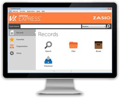 Versatile Express: Manage physical records simply, right from your desktop. Versatile Express Records Management Software
