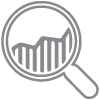 Assess program quality and effectiveness icon.