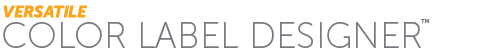 Zasio records management software's Versatile Enterprise LE software offers custom color label designs with their Versatile Color Label Designer.